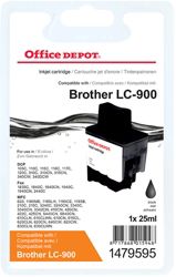 Office Depot Compatible Brother LC900BK Black Inkjet Cartridge
