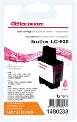 Office Depot Compatible Brother LC900M Magenta Inkjet Cartridge