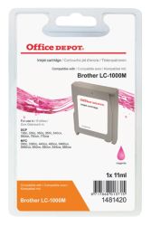 Office Depot Compatible Brother LC1000M Magenta Inkjet Cartridge