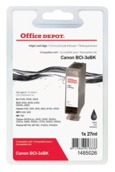 Office Depot Compatible Canon BCI3EBK Black Ink Tank 