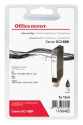 Office Depot Compatible Canon BCI6BK Black Ink Tank 