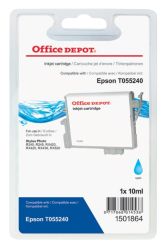 Office Depot Compatible Epson T055240 Cyan Inkjet Cartridge
