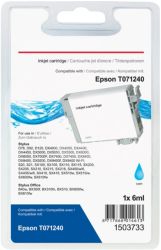 Office Depot Compatible Epson T071240 Cyan Inkjet Cartridge