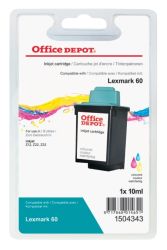 Office Depot Compatible Lexmark 60 Colour Ink Cartridge 17G0060