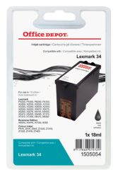Office Depot Compatible Lexmark 34 Black Ink Cartridge 18C0034E