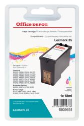 Office Depot Compatible Lexmark 35 Colour Ink Cartridge 18C0035E
