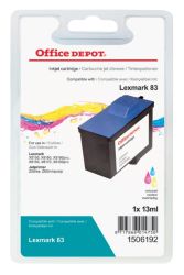 Office Depot Compatible Lexmark 83 Colour Ink Cartridge 18LX042E
