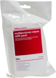 Office Depot Pre saturated Multipurpose Wipes Refill 100 Per Pouch