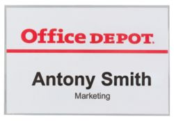 Office Depot Croc and Pin Badges 90 x 60mm 50pk
