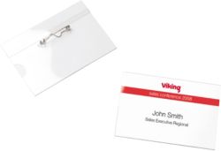 Office Depot Pin Badges 90 x 60mm 50pk