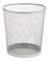Office Depot Executive Mesh Waste Bin 15 litre capacity Silver