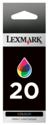 Lexmark 20 Cyan Magenta Yellow Printer Ink Cartridge 15MX120E