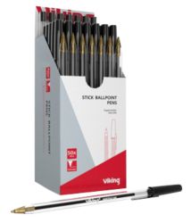 Niceday medium ballpoint pens black box of 50