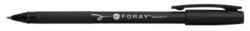 Foray Qline Stick Pen Black Pack 12