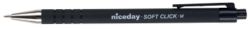 niceday Soft Click Pen Black Pack 12