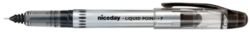 niceday Liquid Ink Roller pens Fine Tip Black 12 pack