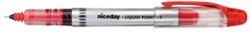 niceday Liquid Ink Roller pens Fine Tip Red 12 pack