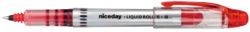 niceday Liquid Ink Roller pens Medium Tip Red 12 pack