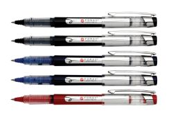 Foray Liquid Ink Rollerball Pens 2xBlack 2xBlue 1xRed 5 Pack