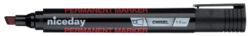 Niceday Permanent Chisel Marker Black 12 pk