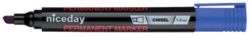 niceday Permanent Chisel Marker Blue 12 pk