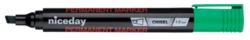 niceday Permanent Chisel Marker Green 12 pk