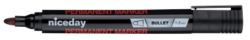 Niceday Black Permanent Bullet Marker 12 Pack