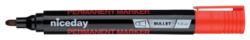 niceday Permanent Bullet Marker Red 12 pk