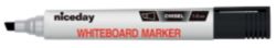 Niceday Whiteboard Markers Chisel Tip 13mm Black Pack of 12
