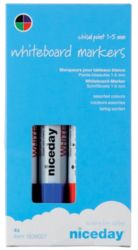 Niceday Whiteboard Markers Chisel Tip 13mm Assorted Pack of 4