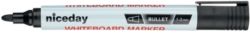 Niceday Whiteboard Markers Bullet Tip 13mm Black Pack of 12