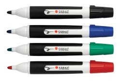 Foray Bullet Tip Assorted 1 x Black Blue Red Green Markers 4pk