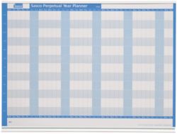 Sasco 2013 Mounted Perpetual Year Planner 610 x 914 mm