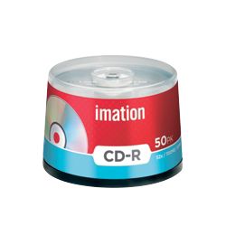 Imation Recordable CD R Spindle 700MB 50pk 