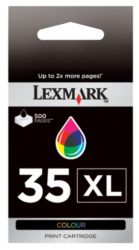 Lexmark 35XL Cyan Magenta Yellow Printer Ink Cartridge 18C0035E