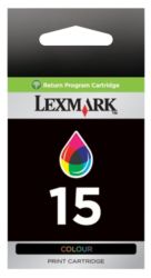 Lexmark 15 Cyan Magenta Yellow Printer Ink Cartridge 18C2110E