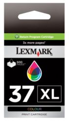 Lexmark 37XL Cyan Magenta Yellow Printer Ink Cartridge 18C2180E