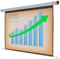 Acco Nobo Electric Plug N Play Projector Screen 1800mm