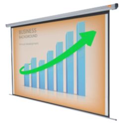 Acco Nobo Electric Plug N Play Projector Screen 3000mm