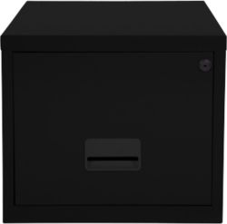 Single Drawer A4 Filing Cabinet Black 40W x 40D x 36H cm 