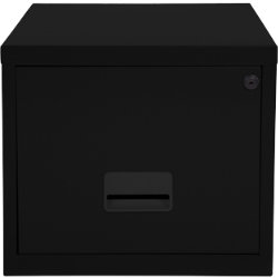 Single Drawer A4 Filing Cabinet Black 40W x 40D x 36H cm 