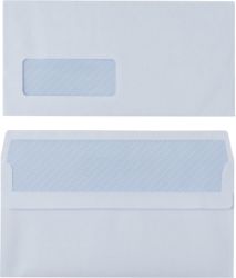 Office Depot White Business Envelopes  Window DL 80gsm  Box of 1000