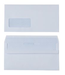 Office Depot White Business Envelopes Window DL 100gsm Box of 500 