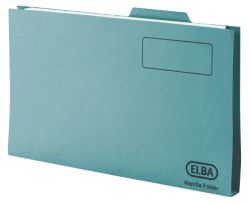 Elba Tabbed Folder Blue 100pk