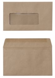 Office Depot Economy Manilla Envelopes Window 89 x 152mm 75gsm Box 1000