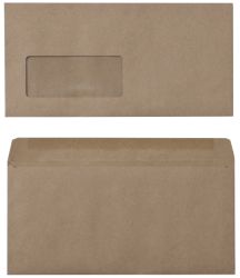 Office Depot Economy Manilla Envelopes Window DL 75gsm Box 1000