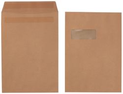Office Depot Self Seal Manilla Envelopes Window C4 90gsm Box 250