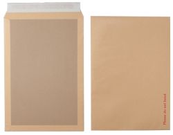 Office Depot Peel and Seal Board Back Envelopes 457 x 324mm 115gsm Box 50 Manilla