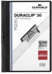 Durable Duraclip 3mm Folder Black