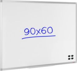 Office Depot Aluminium Frame Magnetic Whiteboard 600H x 900Wmm